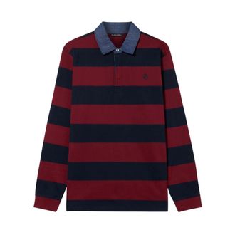 Brooks Brothers Polo de Rugby con Cuello de Denim - Tops - Hombre - Multicolor - 3XL