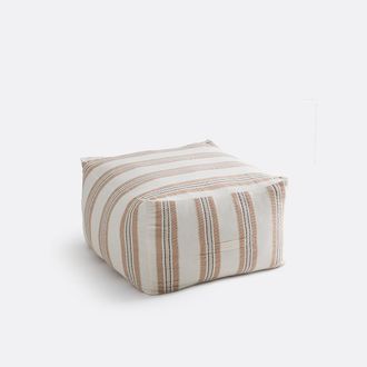 La Redoute Interieurs Gestreepte katoenen poef, Aelle