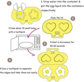 OEM Cocedor De Huevos - Apto Para Microondas - Amarillo - Material Pp - Cocci&oacute;n R&aacute;pida - F&aacute;cil De Usar