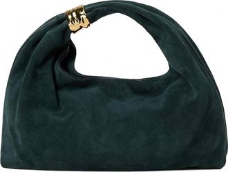 Madewell Womens Suede Hand Held Ring Pouch In Midnight Forest