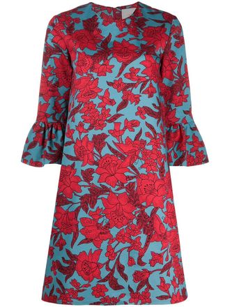 La DoubleJ 24/7 floral print dress - women - Cotton/Elastane - S - Red