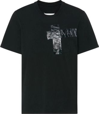 Maison Margiela Black Crew Neck T-Shirts