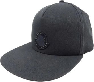 Moncler Pre-owned Accessories, male, Black, Size: ONE SIZE Pre-owned Cap