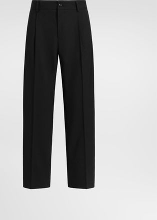 Dolce & Gabbana Wool Trousers - Man Pants And Shorts Black 44