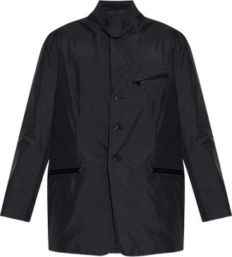 Yohji Yamamoto Giacca-camicia con bottoni - Nero