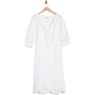 Diane Von F&uuml;rstenberg Rhodes Stretch Cotton Dress in White at Nordstrom Rack, Size Xx-Small
