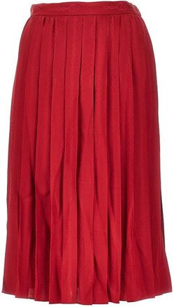 Gucci Jacquard silk midi skirt Woman 42