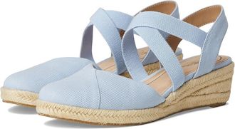Life Stride Kimball Womens Sandals Ice Blue Fabric : 9.5 W (C), Canvas/Textile