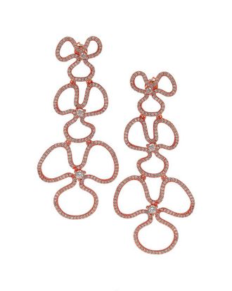 Suzy Levian Suzy Levian Silver Cz Drop Earrings