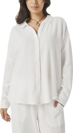 Splendid Ava Gauze Button Down