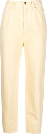 Toteme cotton boyfriend jeans - women - Cotton - 30/32 - Yellow