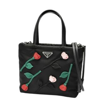 Prada Pre-owned Vintage Nylon Schoudertas - Dames - Vintage Handtas - Zwart - ONE Size - Nylon - Vintage