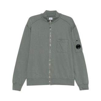 C.P. Company Zip-throughs - male - C.P. Company - Zip-throughs - Green - XL - Sweatshirts & Hoodies
