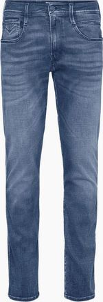 Replay Mens Anbass Hyperflex Stretch Mid Wash Blue Slim Fit Jeans