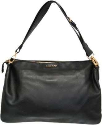 Miu Miu Pre-owned Shoulder Bags, female, Black, Size: ONE SIZE Pre-owned Rr1917 Shoulder bag