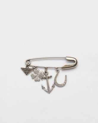 Prada Metal brooch