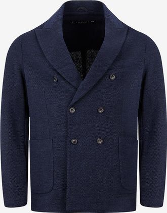 Circolo 1901 Zweireihiger Strickblazer mit Brusttasche