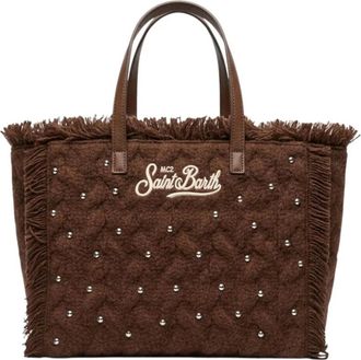 MC2 Saint Barth Borsa Colette in lana intrecciata - - Bags - Donna - Marrone - ONE SIZE