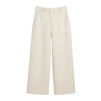 Max Mara Wide Trousers, female, Beige, Size: M Caucaso Trousers