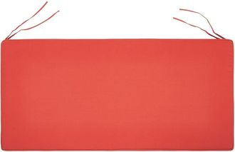 Beliani Cojín para banco 112 x 54 cm rojo oscuro