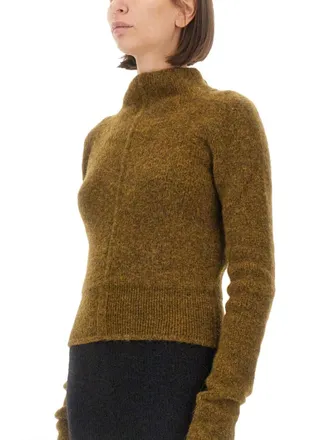 Rick Owens Alpaca Blend Turtleneck - White