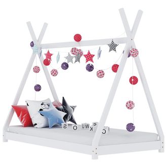 vidaXL Vidaxl - Giroletto Per Bambini Bianco In Massello Di Pino 70x140 Cm