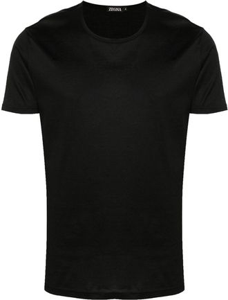 Ermenegildo Zegna round-neck cotton T-shirt - men - Cotton - S - Black