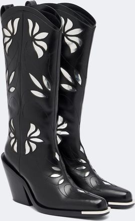 Paco Rabanne Leather cowboy boots