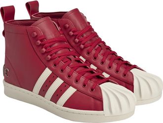 adidas x Thug Club Gender Inclusive Superstar Sneaker Boot in Red/Off White at Nordstrom, Size 10.5 Womens
