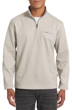 DKNY Macon Quarter Zip Pullover in Tan at Nordstrom Rack, Size Large