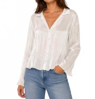Bella Dahl Shimmer Clean Shirt In White