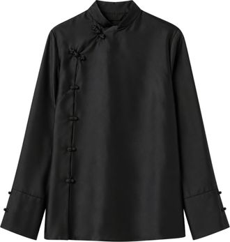 R&oacute;he Black Silk Pankou Top