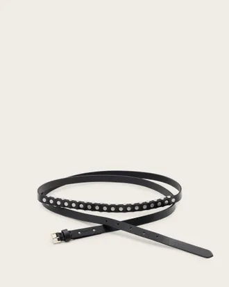 AllSaints Tamsin Leather Studded Belt