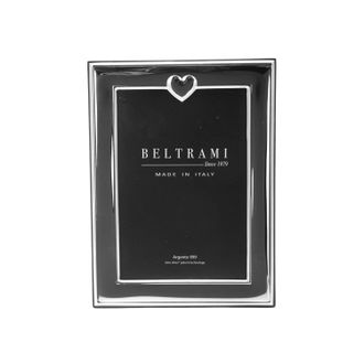 BELTRAMI Portafoto cuore foto 10x15 cm Beltrami con argento Miro Silver