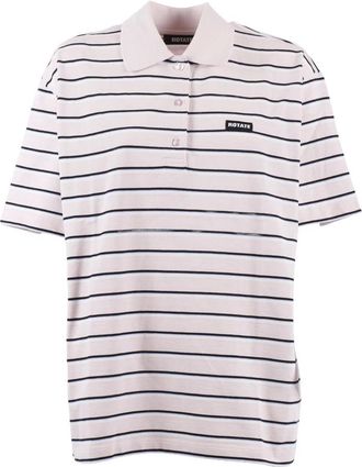 Rotate ROTATE Birger Christensen, Polo Shirts, male, Pink, Size: XS Jersey Polo Shirt