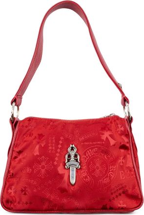 Chrome Hearts top-handle patterned shoulder bag - men - Nylon - OS - Red