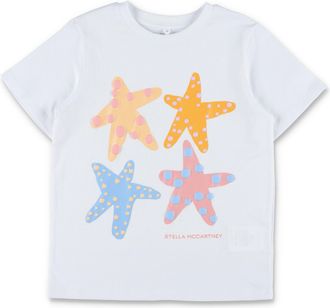 Stella McCartney Stella McCartney Kinder T-Shirts und Polos Wei&szlig;