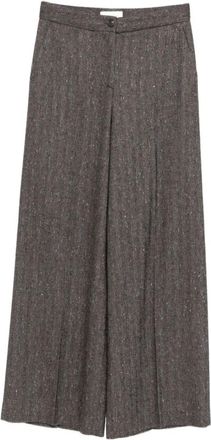 Via Masini 80 Brown Wide-leg Pants