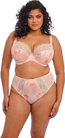 Elomi Lucie Underwire Plunge Stretch Bra Womens Bra Cosmos : 40E (US 40DDD), Lace/Nylon/Polyester