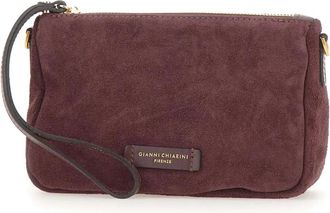 Gianni Chiarini Nora Pouch - Dames - Clutches - Paars - ONE Size - Su&egrave;de - Tassen