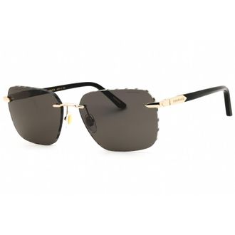 Chopard Mens Rose Gold Tone Rectangular Sunglasses SCHG62