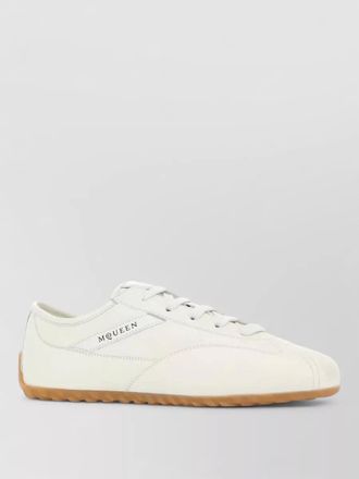 Alexander McQueen leather boxe sneakers low top rubber sole