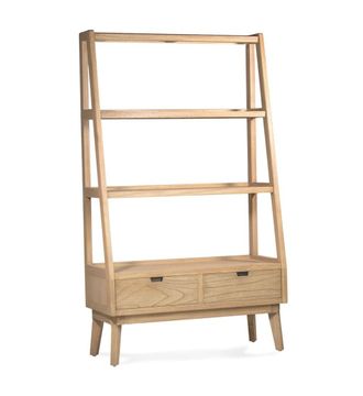 Moycor Librer&iacute;a de madera beige anch. 100 cm