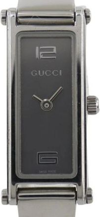 Gucci Pre-owned Watches, female, Gray, Size: ONE SIZE Pre-owned Vintage Stainless Steel Watch