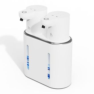 OEM Dispensador De Jab&oacute;n Mural De Acero Inoxidable Que Ahorra Espacio, 200 Ml, Apto Para Ba&ntilde;os Y Cocinas, Con Bot&oacute;n Pulsador Manual - Color Plata