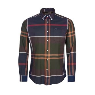 Barbour Geruite Patroon Overhemd - Heren - Casual Overhemden - Veelkleurig - L - Katoen - Overhemden