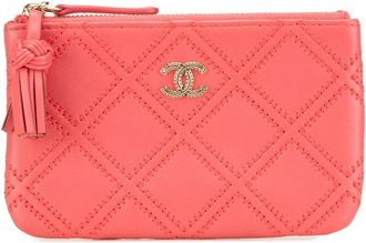 Chanel Pink Leather Pouch (Pre-Owned)