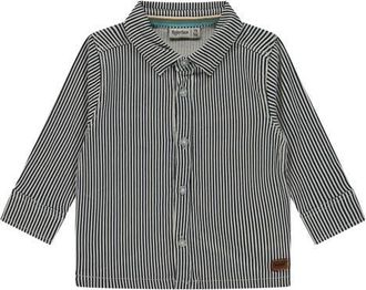 Babyface Pinstripe Button Up Shirt in Dark Blue at Nordstrom, Size 24M