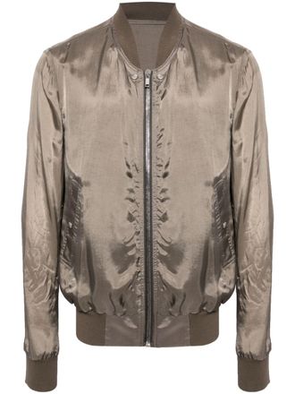 Rick Owens Classic Flight bomber jacket - Neutrals