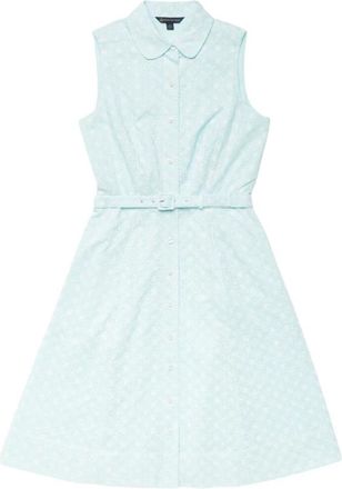 Brooks Brothers Klassieke katoenen overhemdjurk - Dames - Shirt Kleedjes - Blauw - XS - Katoen - Kleedjes